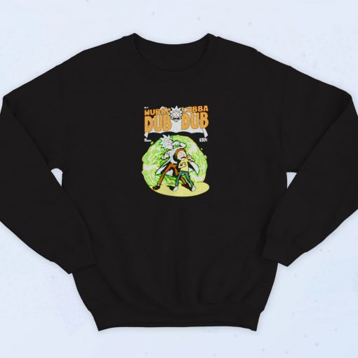 Wubba Lubba Batman Robin Comic Parody Vintage Sweatshirt