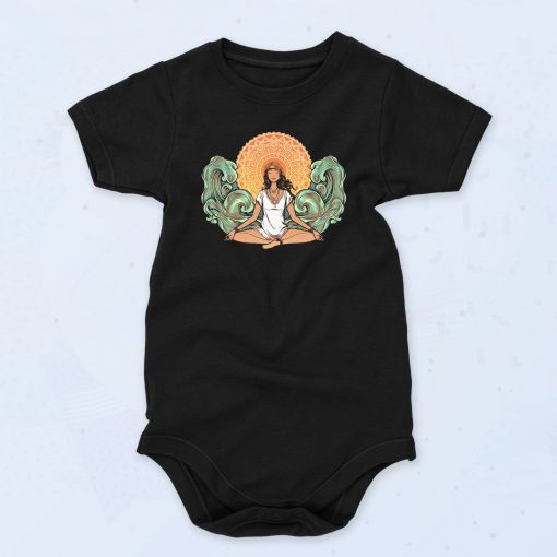 Yoga Artwork Fashionable Baby Onesie