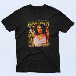 Aaliyah One In A Million Cool 90s Rapper T shirt