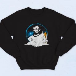 Abraham Lincoln Astronout Parody 90s Hip Hop Sweatshirt