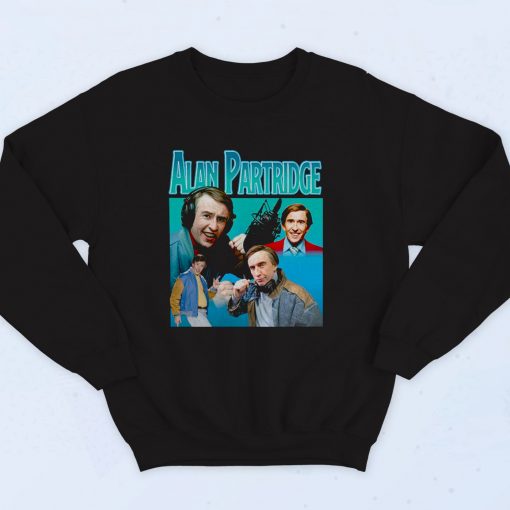 Alan Partridge Cast Homage 90s Sweatshirt Style