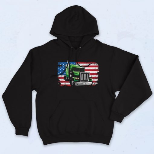 American Flag Patriotic Retro Hoodie