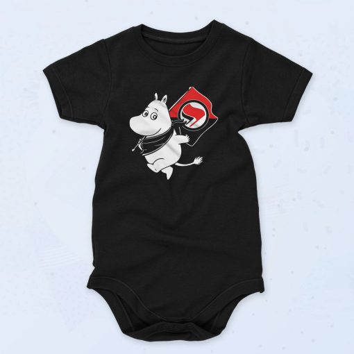 Antifa Moomin Anti Fascist Unisex Baby Onesie