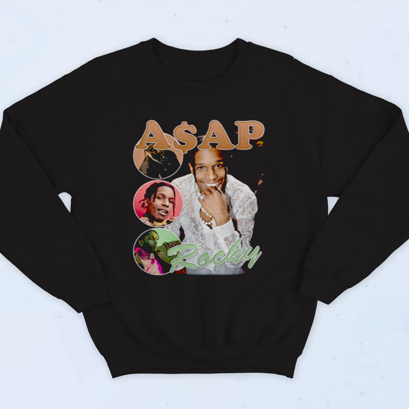 Asap Rocky Homage 90s Hip Hop Sweatshirt - 90sclothes.com
