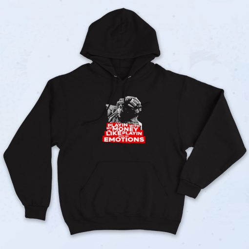 Big Worm Playing With Money Quote Black Rapper Hoodie