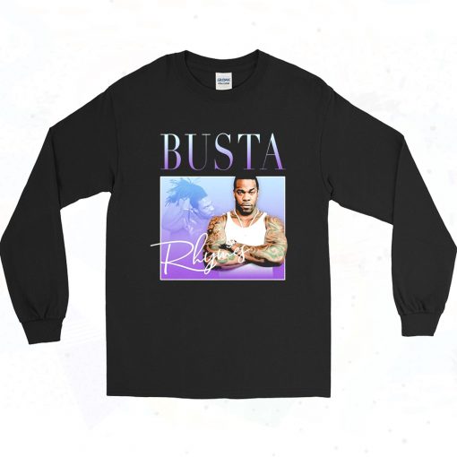 Busta Rhymes Homage 90s Style Long Sleeve Shirt