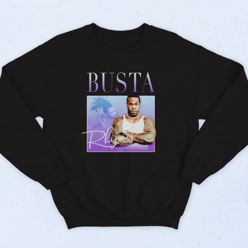 Busta Rhymes Homage 90s Sweatshirt Style