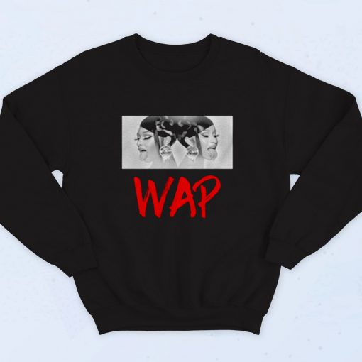 Cardi B Megan Thee Stallion Wap 90s Hip Hop Sweatshirt