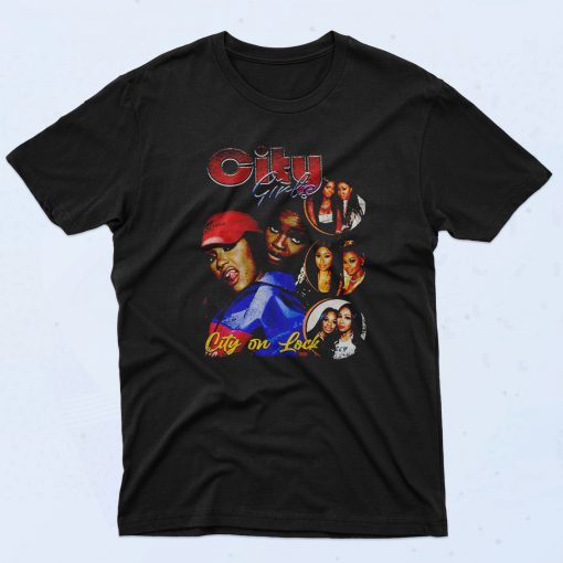 City Girls On Lock 90s T Shirt Retro