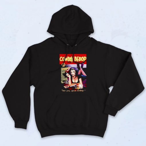 Cowboy Bepop Pulp Fiction Black Rapper Hoodie