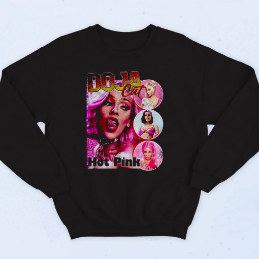 Doja Cat Hot Pink 90s Sweatshirt Style