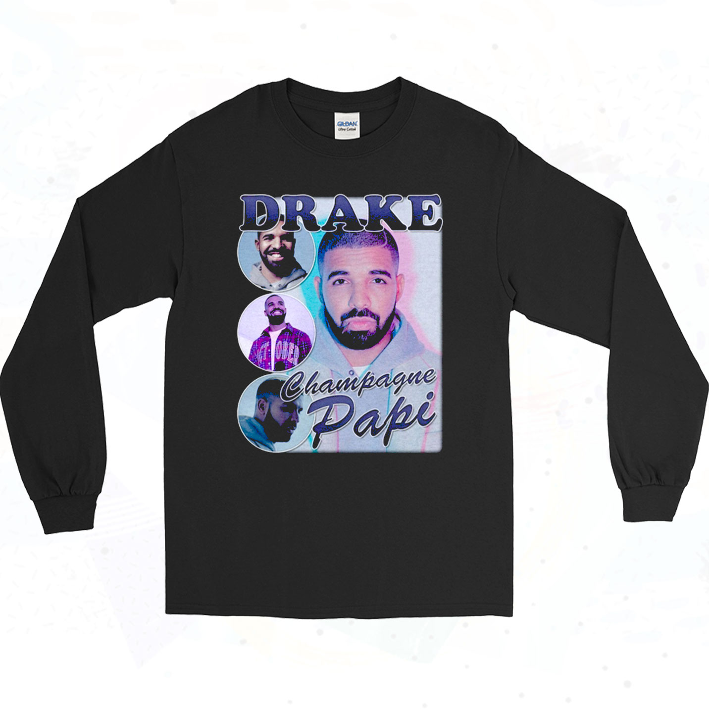 Drake Champagne Papi 90s Style Long Sleeve Shirt - 90sclothes.com