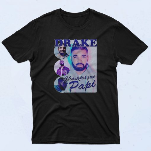 Drake Champagne Papi 90s T Shirt Retro