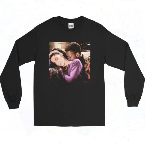 Dwayne And Whitley Photoshoot 90s Style Long Sleeve Shirt