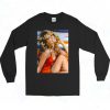 Farrah Fawcett Photoshoot 90s Style Long Sleeve Shirt