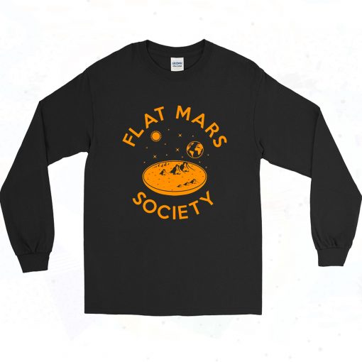 Flat Mars Society 90s Style Long Sleeve Shirt