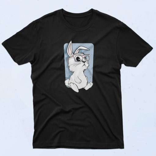 Hipster Bunny Eyeglasses Fashionable T Shirt