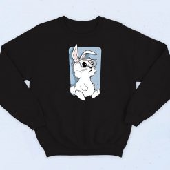 Hipster Bunny Eyeglasses Sweatshirt