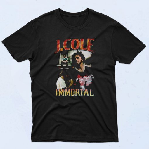 J Cole Immortal 4 Your Eyez 90s T Shirt Retro