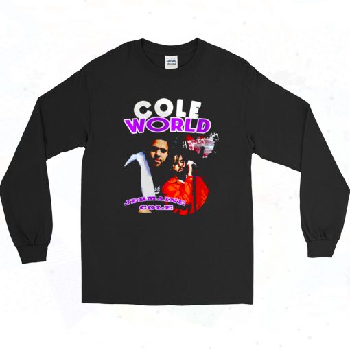 J Cole World 90s Style Long Sleeve Shirt