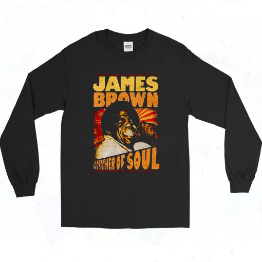 James Brown Godfather Of Soul 90s Style Long Sleeve Shirt