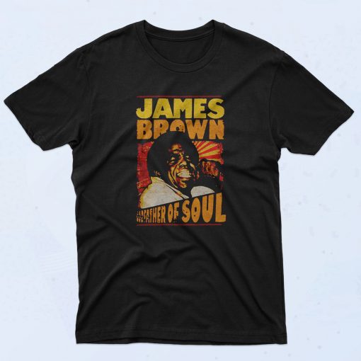 James Brown Godfather Of Soul 90s T Shirt Retro