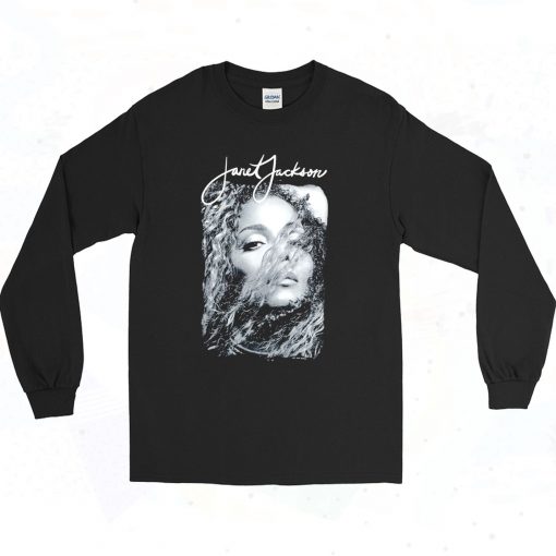 Janet Jackson Photoshoot 90s Style Long Sleeve Shirt