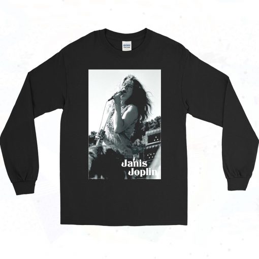 Janis Joplin Domestic 90s Style Long Sleeve Shirt