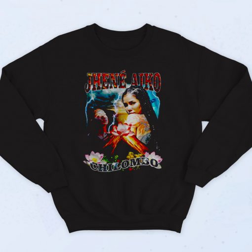 Jhene Aiko Chilombo Floral Art 90s Hip Hop Sweatshirt