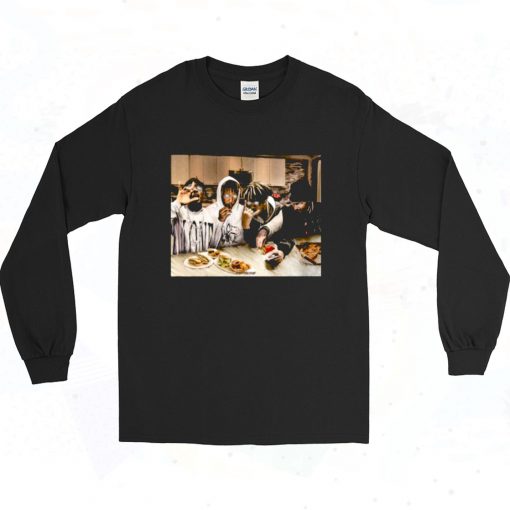 Juice Wrld And Xxxtentacion Dinner 90s Style Long Sleeve Shirt