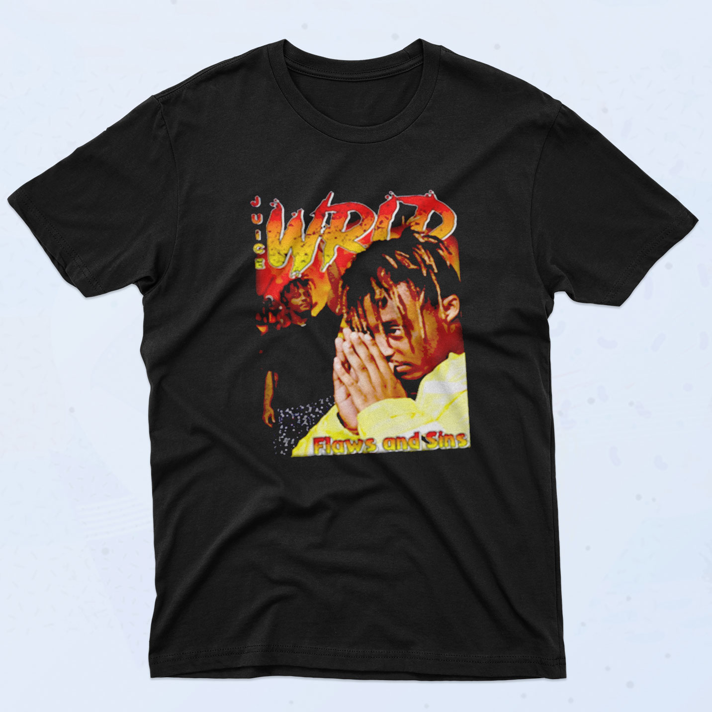 Juice Wrld Flaws And Sins Cool 90s Rapper T shirt - 90sclothes.com