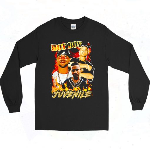 Juvenile Hot Boyz 90s Style Long Sleeve Shirt