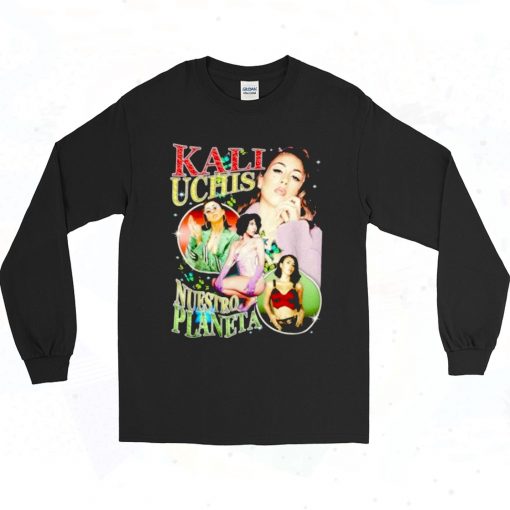 Kali Uchis Nuestro Planeta 90s Style Long Sleeve Shirt