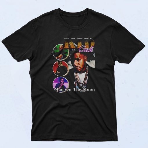 Kid Cudi Man Of The Moon Homage 90s T Shirt Retro