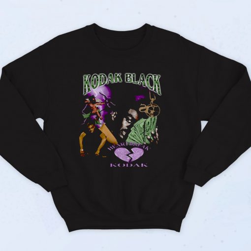 Kodak Black Diamond Heartbreak 90s Hip Hop Sweatshirt