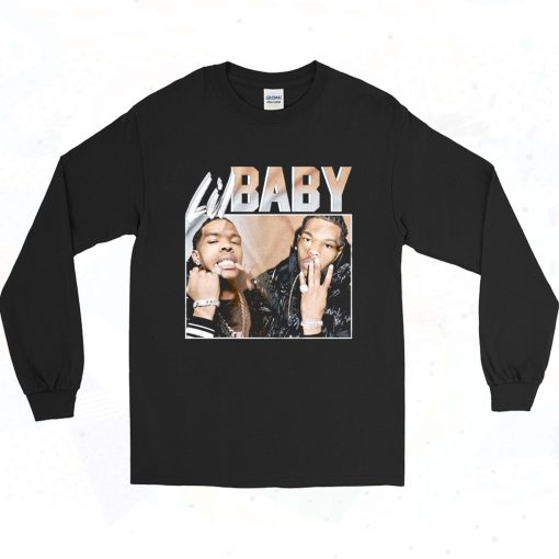 Lil Baby Harder Than Ever 90s Style Long Sleeve Shirt