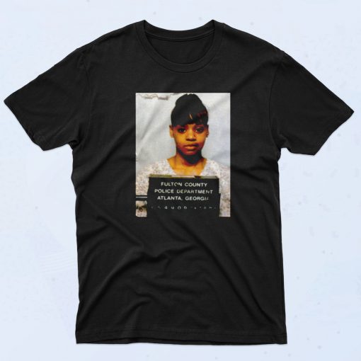 Lisa Left Eye Lopes Mugshot Cool 90s Rapper T shirt