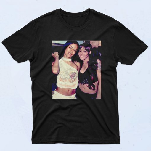 Lisa Left Eye Lopes X Aaliyah Cool 90s Rapper T shirt