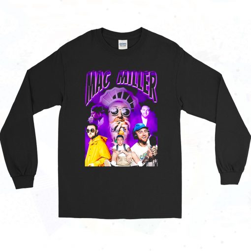 Mac Miller King 90s Style Long Sleeve Shirt