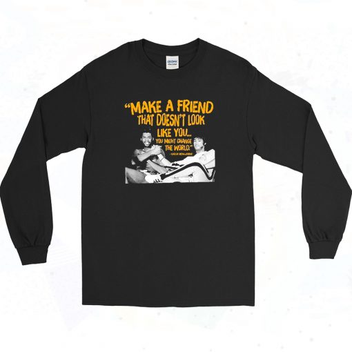 Make A Friend That Doesnt Look Like You Kareem 90s Style Long Sleeve Shirt