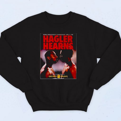 Marvin Hagler Vs Tommy Hearns 1985 90s Sweatshirt Style