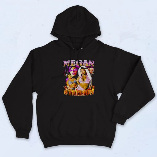 Megan Thee Stallion Vintage Black Rapper Hoodie