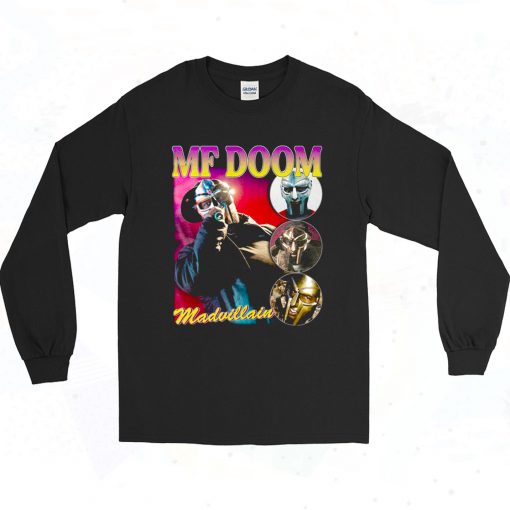 Mf Doom Madvillain 90s Style Long Sleeve Shirt