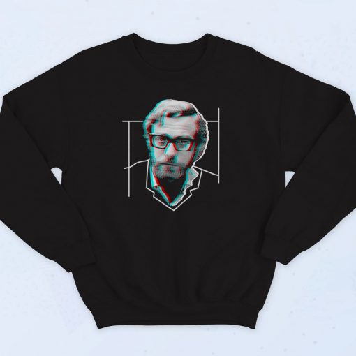 Michael Caine Holographic 90s Sweatshirt Style