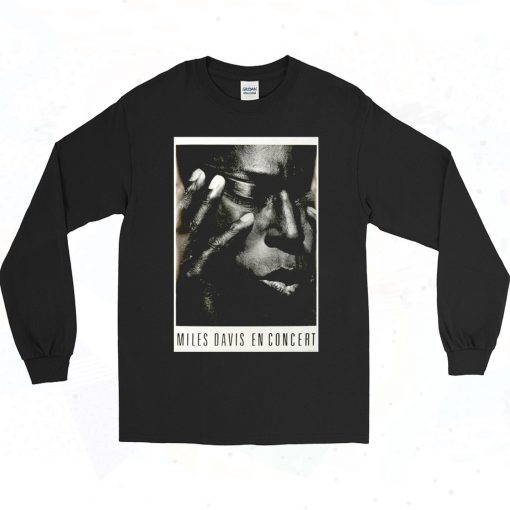 Miles Davis En Concert 90s Style Long Sleeve Shirt