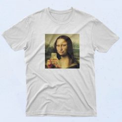 Mona Lisa Gioconda Selfie Funny Fashionable T Shirt