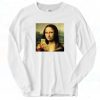 Mona Lisa Gioconda Selfie Vintage 90s Long Sleeve Shirt