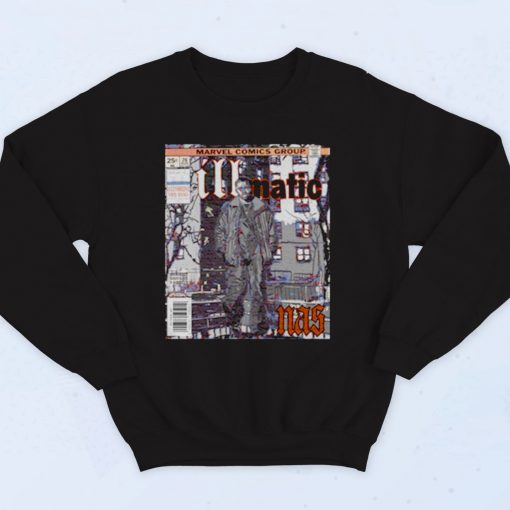 Nas Illmatic Comic 90s Hip Hop Sweatshirt