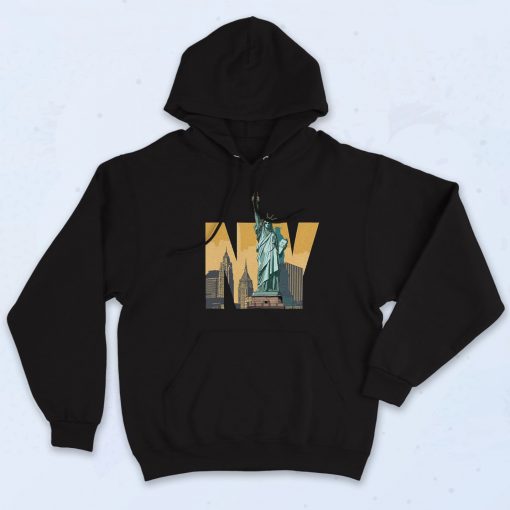 New York City Skyline Graphic Hoodie