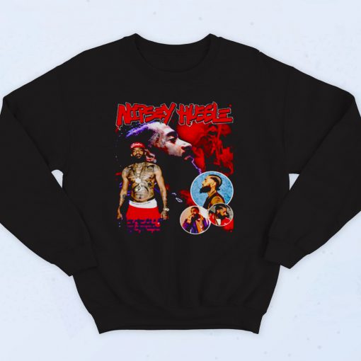 Nipsey Hussle Dedication 90s Hip Hop Sweatshirt